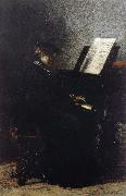 Thomas Eakins Elizabeth Play the Piano painting
